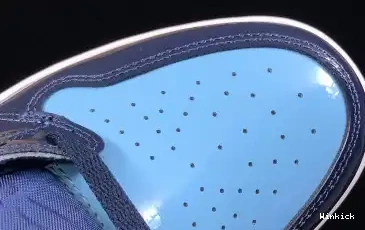 UNC AIR PATENT CHILL BLUE CD0461-401 JORDAN LEATHER 1 0628